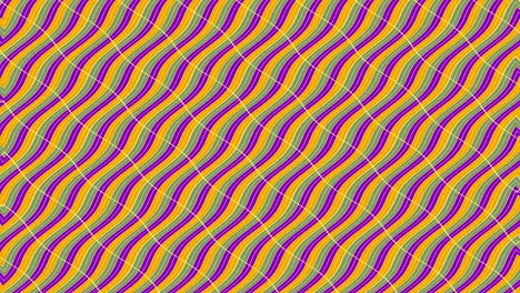 patrón de video 2d raphic con efecto de onda, que gira a la derecha y luego se invierte a la izquierda
