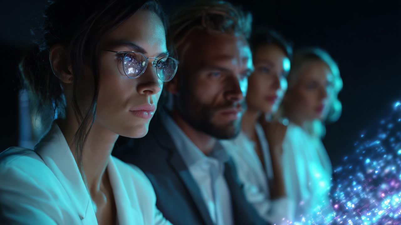 Business Team Analyzing Data