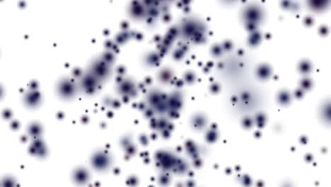 remolino de círculos oscuros borrosos bokeh en fondo blanco animación de movimiento de círculos borrosos efecto desenfocado composición horizontal calidad de video 4k