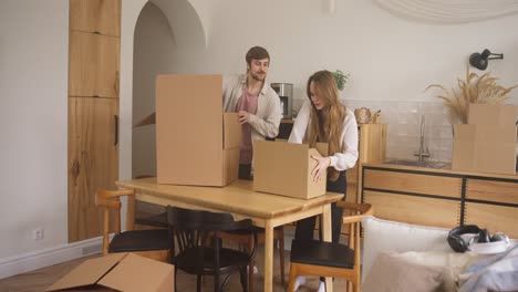 couple moving into a new home