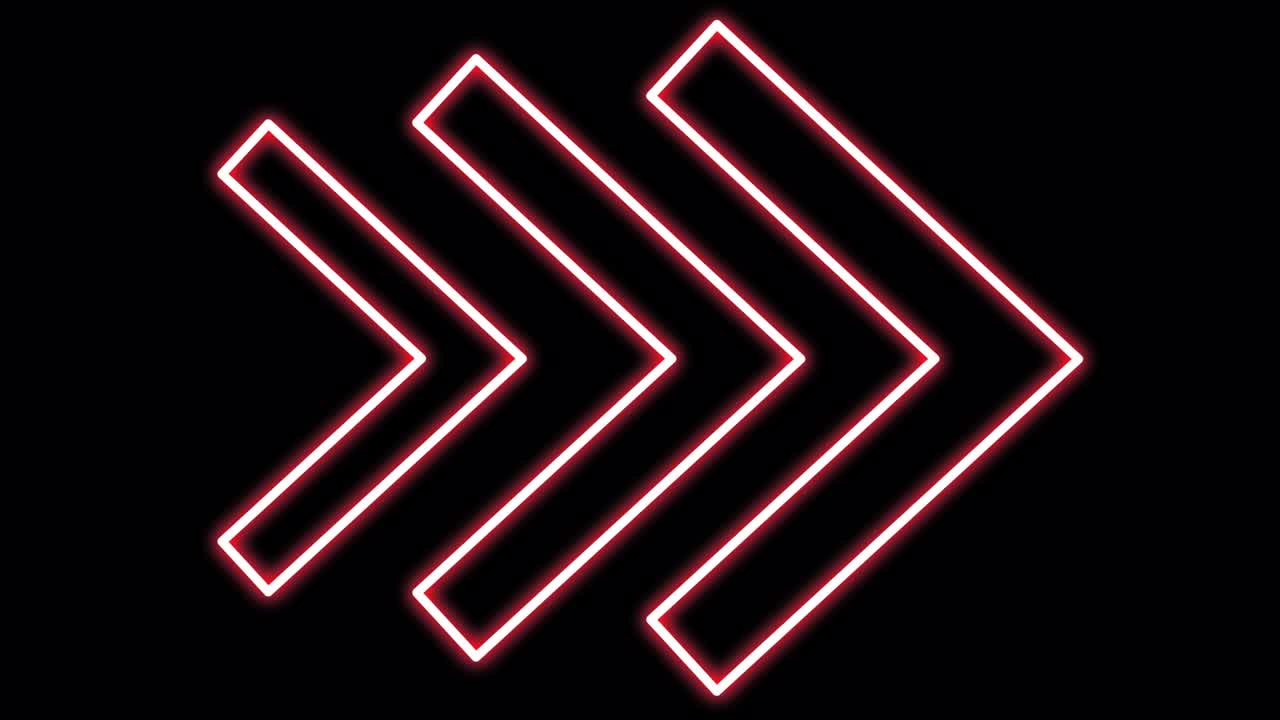 un símbolo geométrico rojo con un signo hacia adelante.