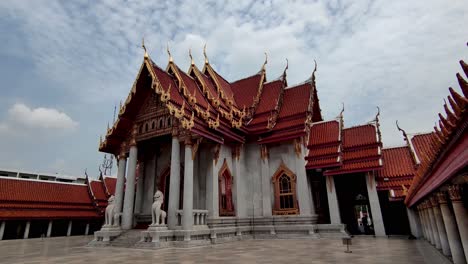 wat benchamabophit dusitwanaram ratchaworawihan, also known as the marble temple, it is one of bangkok's best-known temples and a major tourist attraction