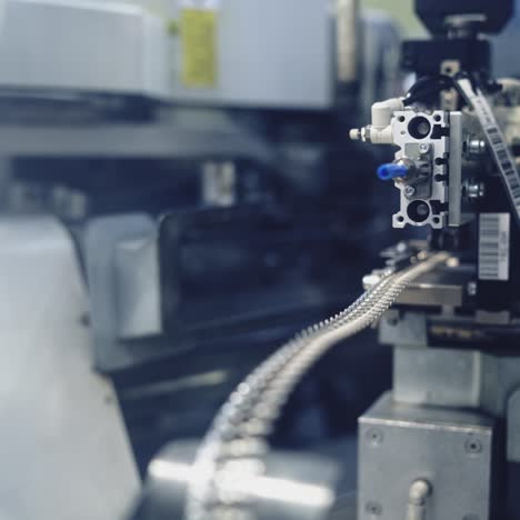 close up of industrial machine