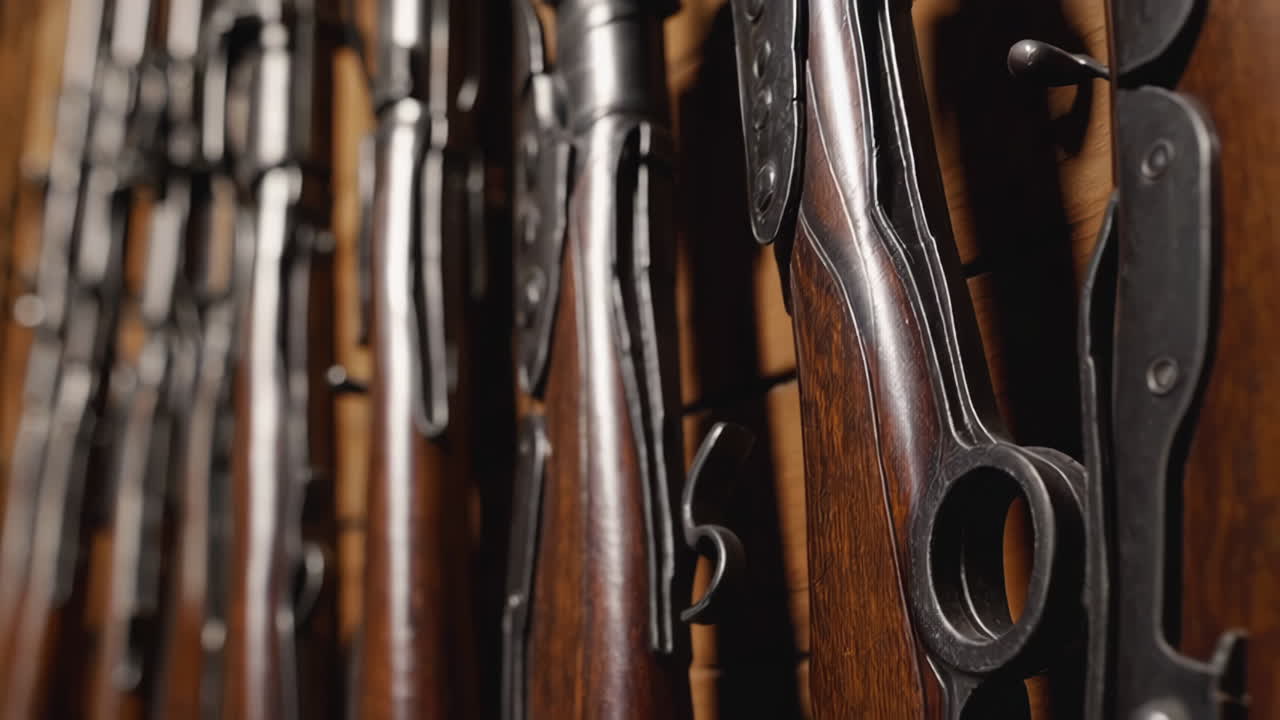 Antique Rifles on Display