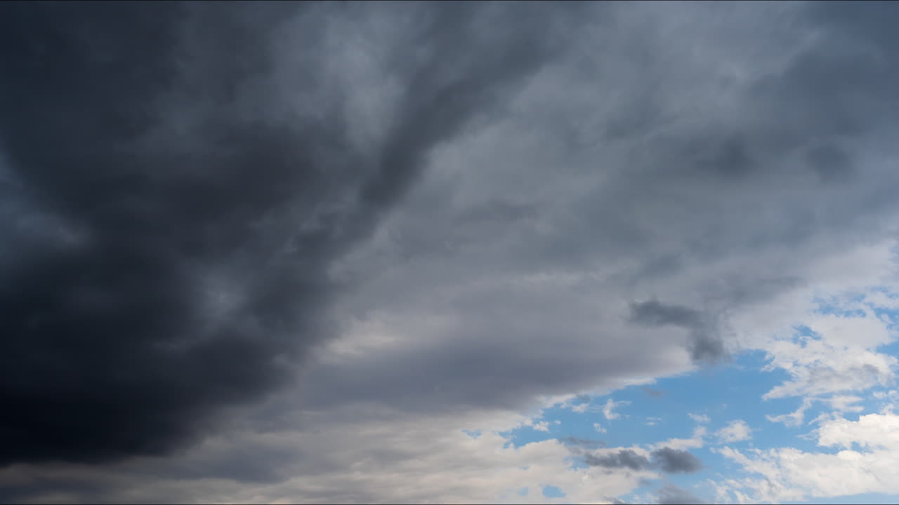 Stormy Sky with Dark and Light Clouds