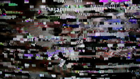 distorted tv screen