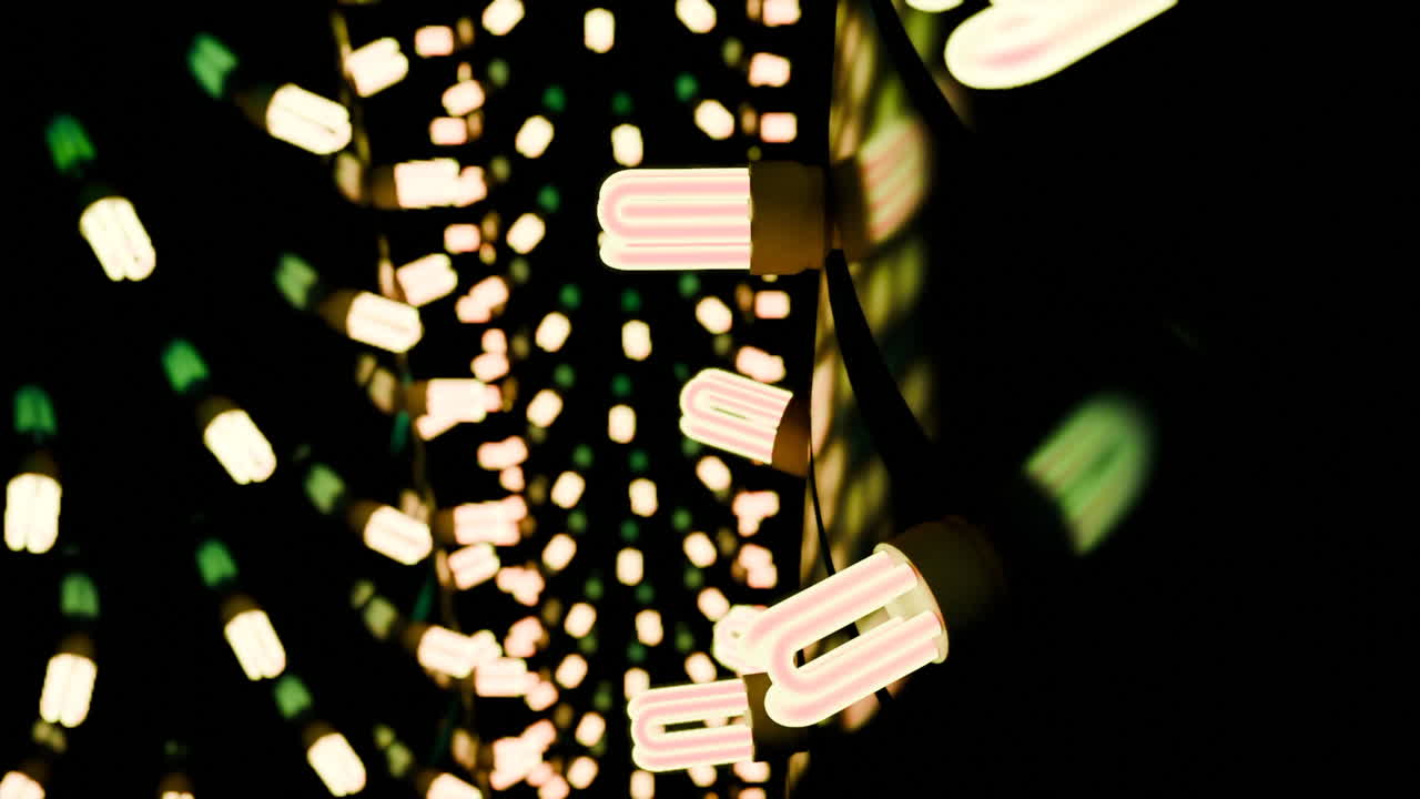 абстрактные светящиеся лампочки