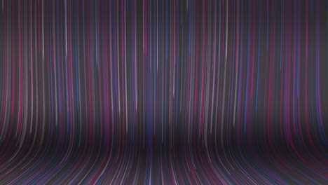 líneas hacia abajo y fondo de pared interminable - larga exposición hermoso fondo suave y brillante para títulos, presentaciones, canal de youtube - luces de neón brillantes - línea de puntos cayendo led fondo abstracto - fondo gris