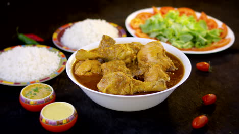 Chicken-Stew-with-rice-and-salad