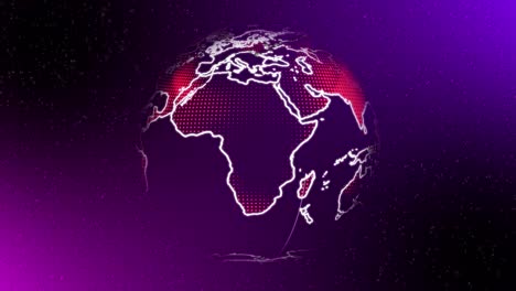 le globe terrestre numérique animé tourne. technique de fond des nouvelles animation du globe terrestre.