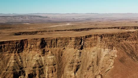 cañón del río fish en namibia, toma aérea de drones africanos