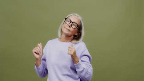 older woman dancing