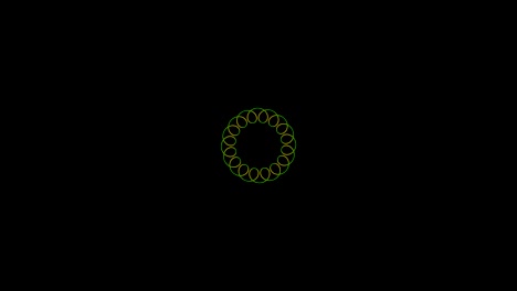 modelo de video 4k con efecto estroboscópico e hipnótico, en formato de video 16: 9.