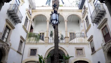 courtyard of a historic italian palace