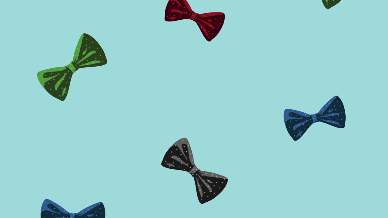 Colorful Bow Ties Pattern