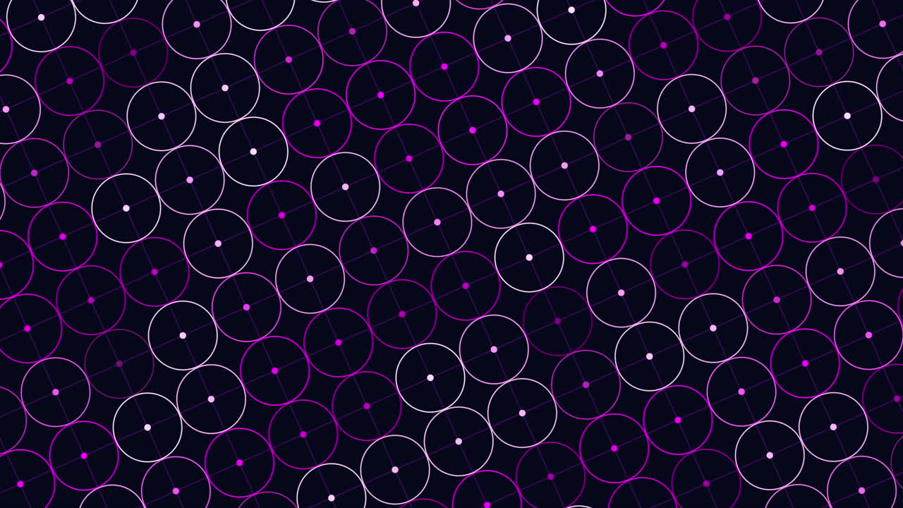 Big neon green circles pattern with dots