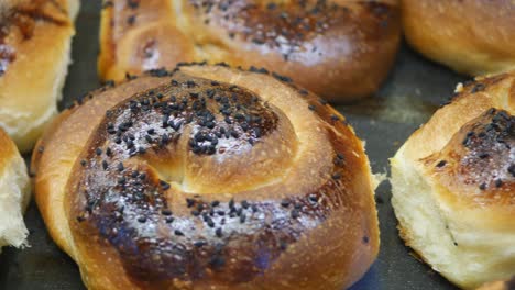 close-up of turkish bread rolls