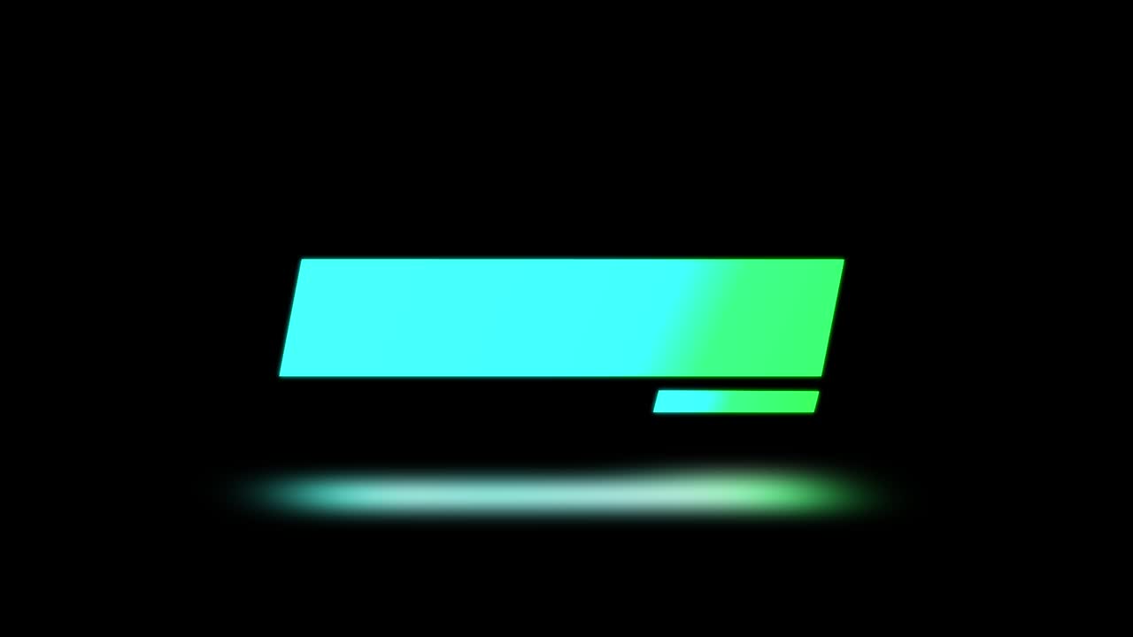 Neon Text Box with Gradient Effect