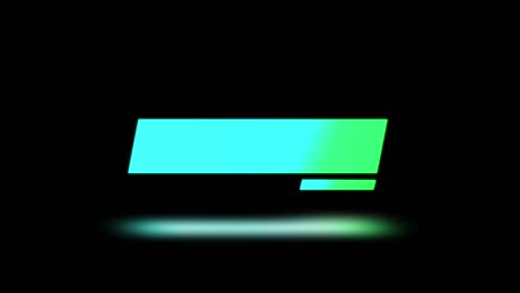 neon text box with gradient effect