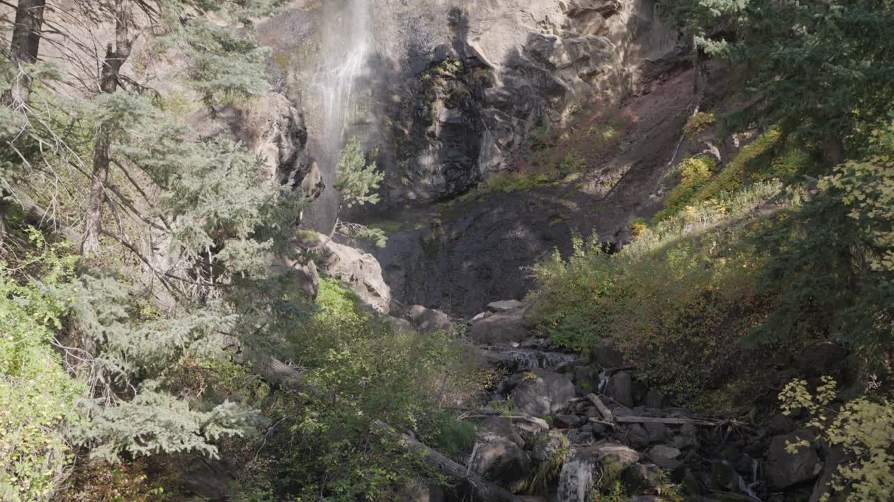 Scenic Waterfall Landscape with Lush Greenery
