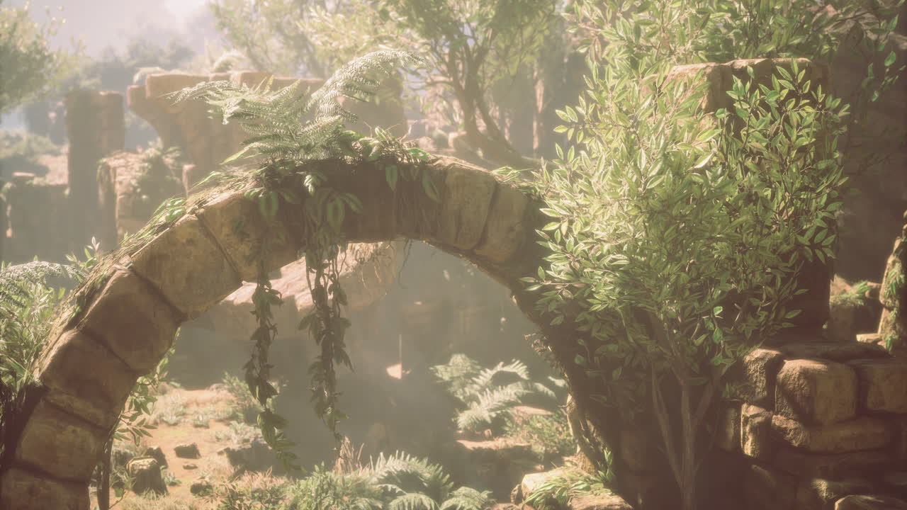 Sunlit Ancient Ruins