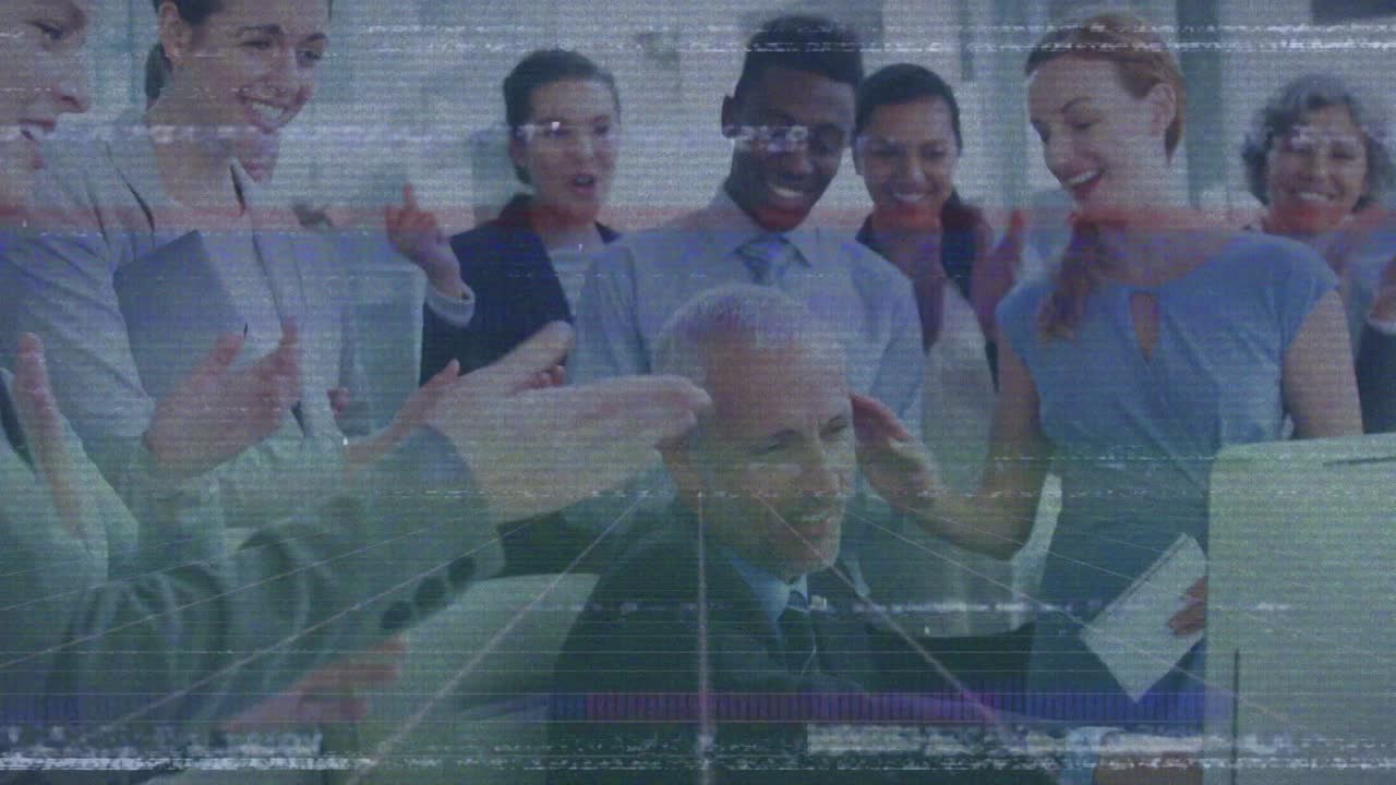 사무실에서 다양한 사업가들에 대한 간섭의 활성화