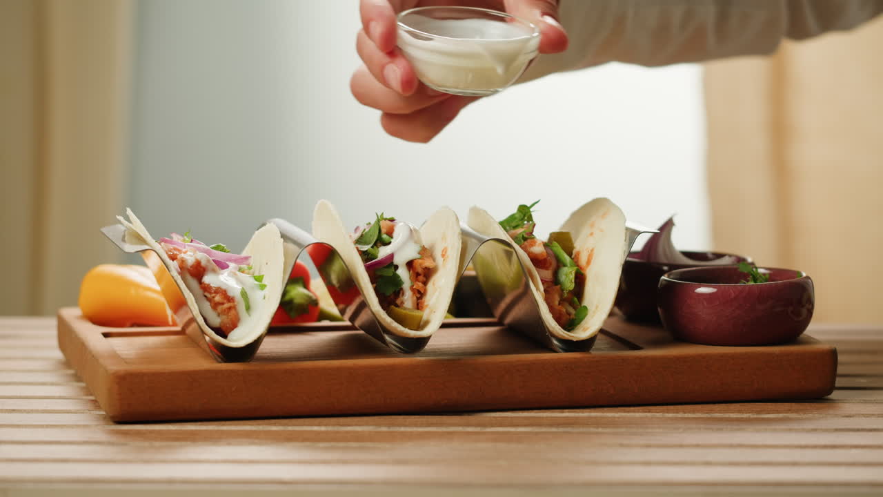 Preparing Delicious Tacos