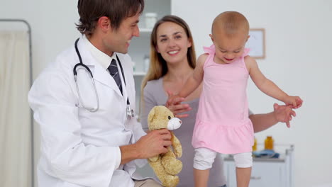 Doctor-making-dance-a-baby-