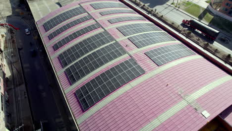 Aerial-view-of-solar-panels-at-a-modern-factory