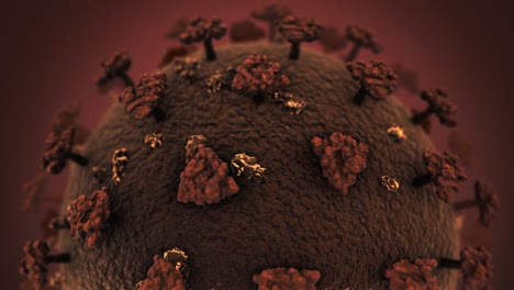 animation of covid -19 coronavirus concept background loop