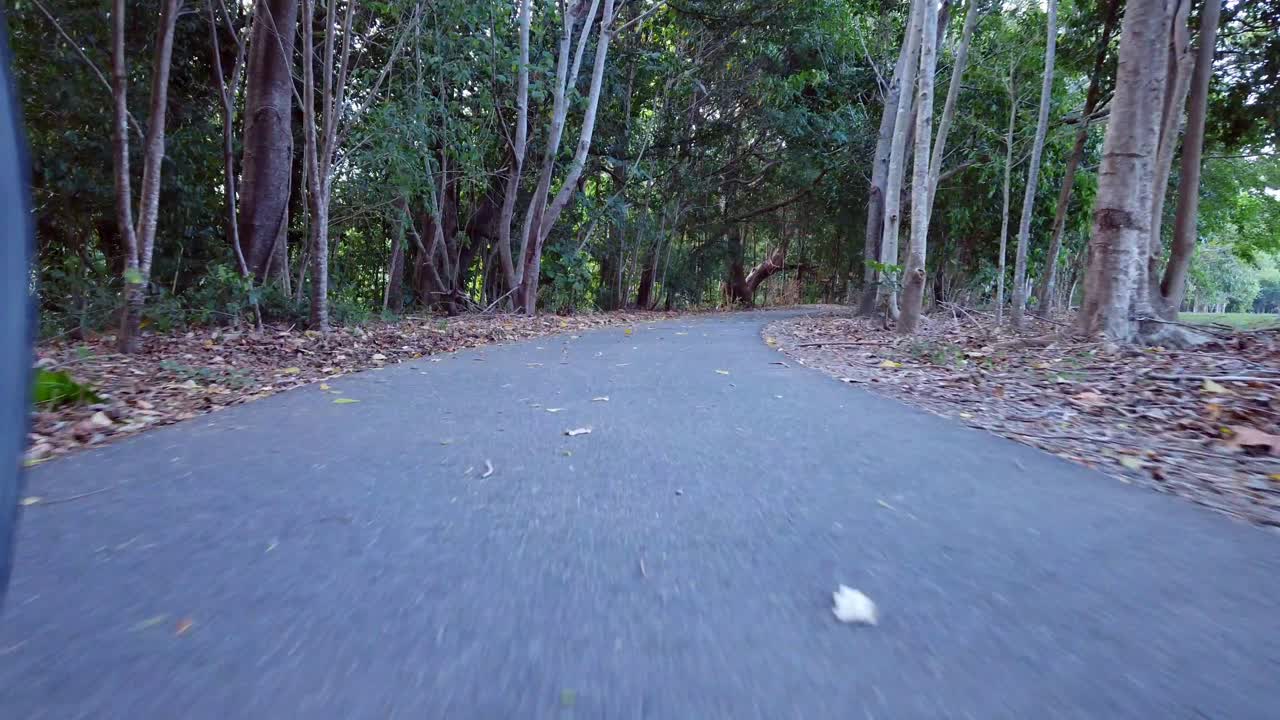 tyres view of a footpath