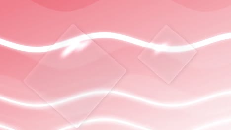 Animation-of-transparent-squares-over-wavy-lines-on-soft-pink-and-white