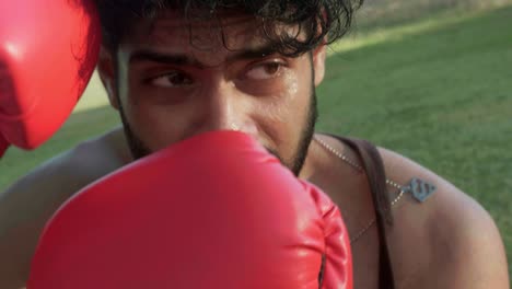 indian guy feel scary to do boxing to fight and lost his confidence to fight against opponent