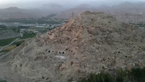Drone footage from The Bamyan caves are historical and ancient caves located in the Bamyan province of Afghanistan. January 12, ?2022
