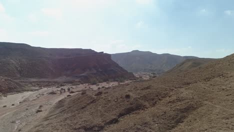 Aerial-footage-of-a-large-scale-canyon-in-the-desert