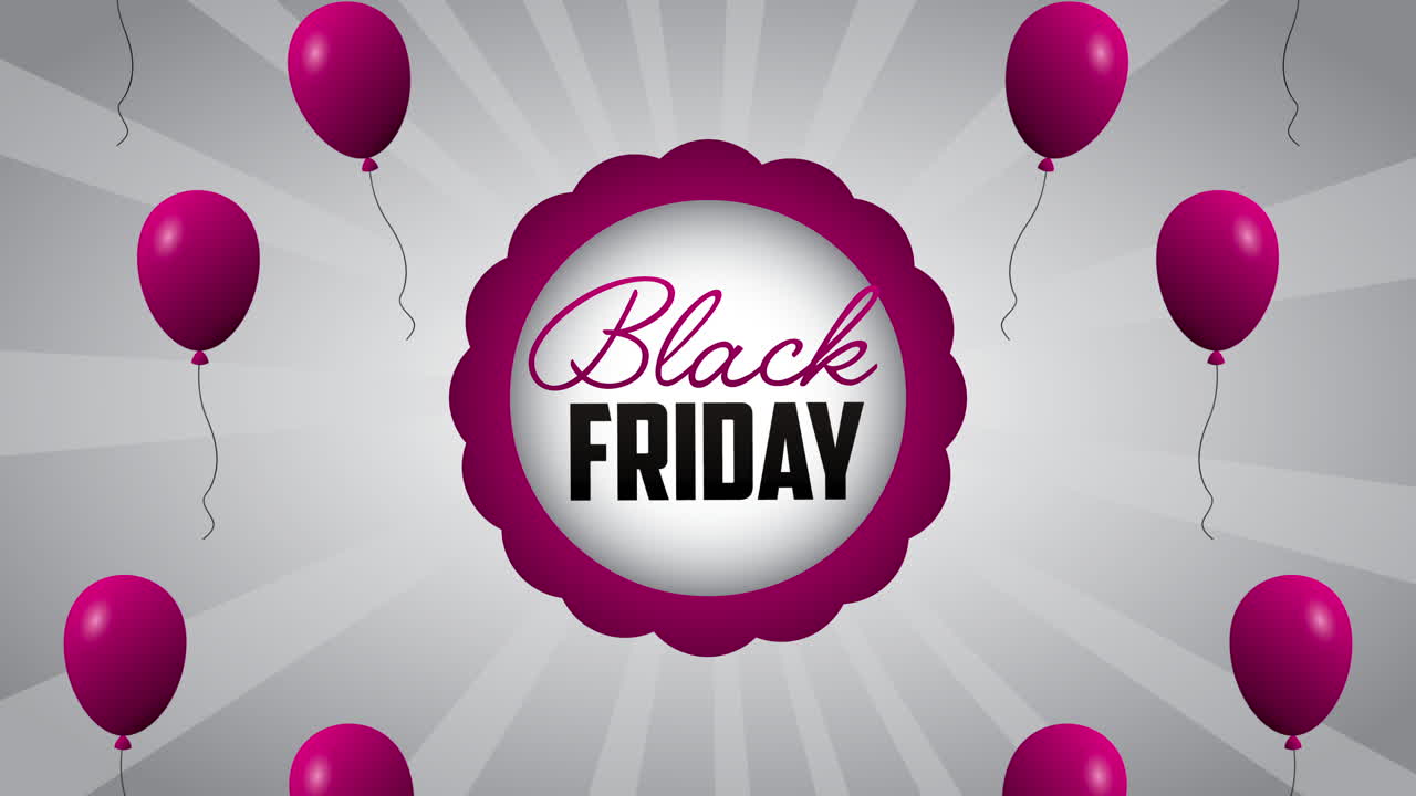 venta viernes negro autorización con globos de helio flotante