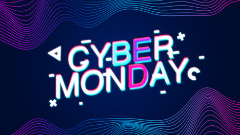 Una-Animación-De-Un-Fondo-Plano-Y-Ondulado-Del-Cyber-Monday.