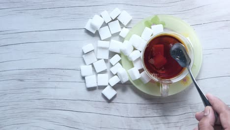 tea with sugar