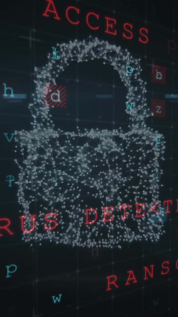 Digitalt genereret hængelås 4k