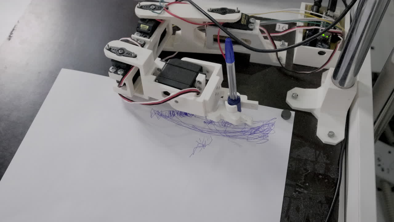 dibujo del brazo del robot