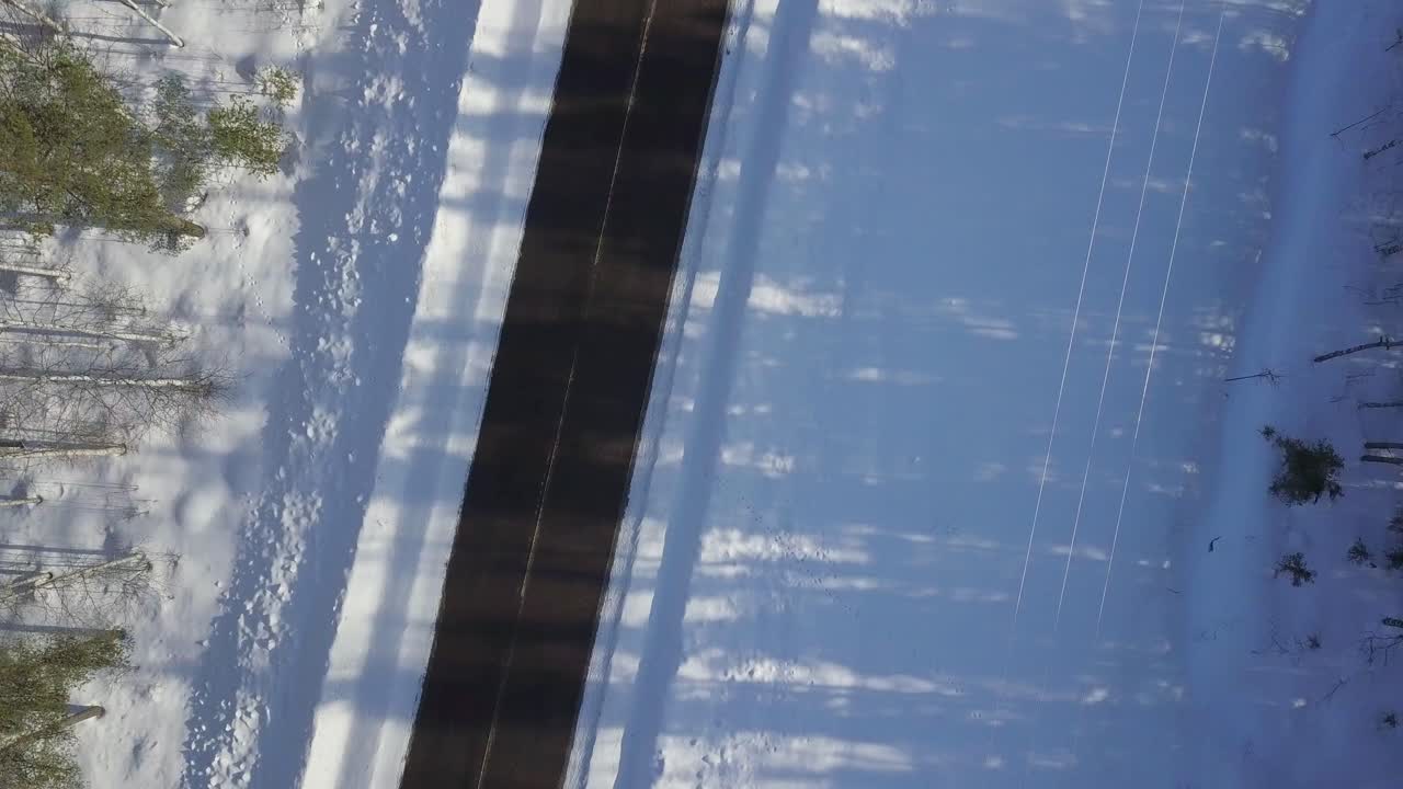 핀란드 라플란드-3의 겨울 빙판길