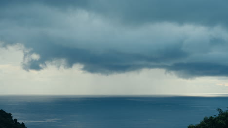 stormy weather over the ocean