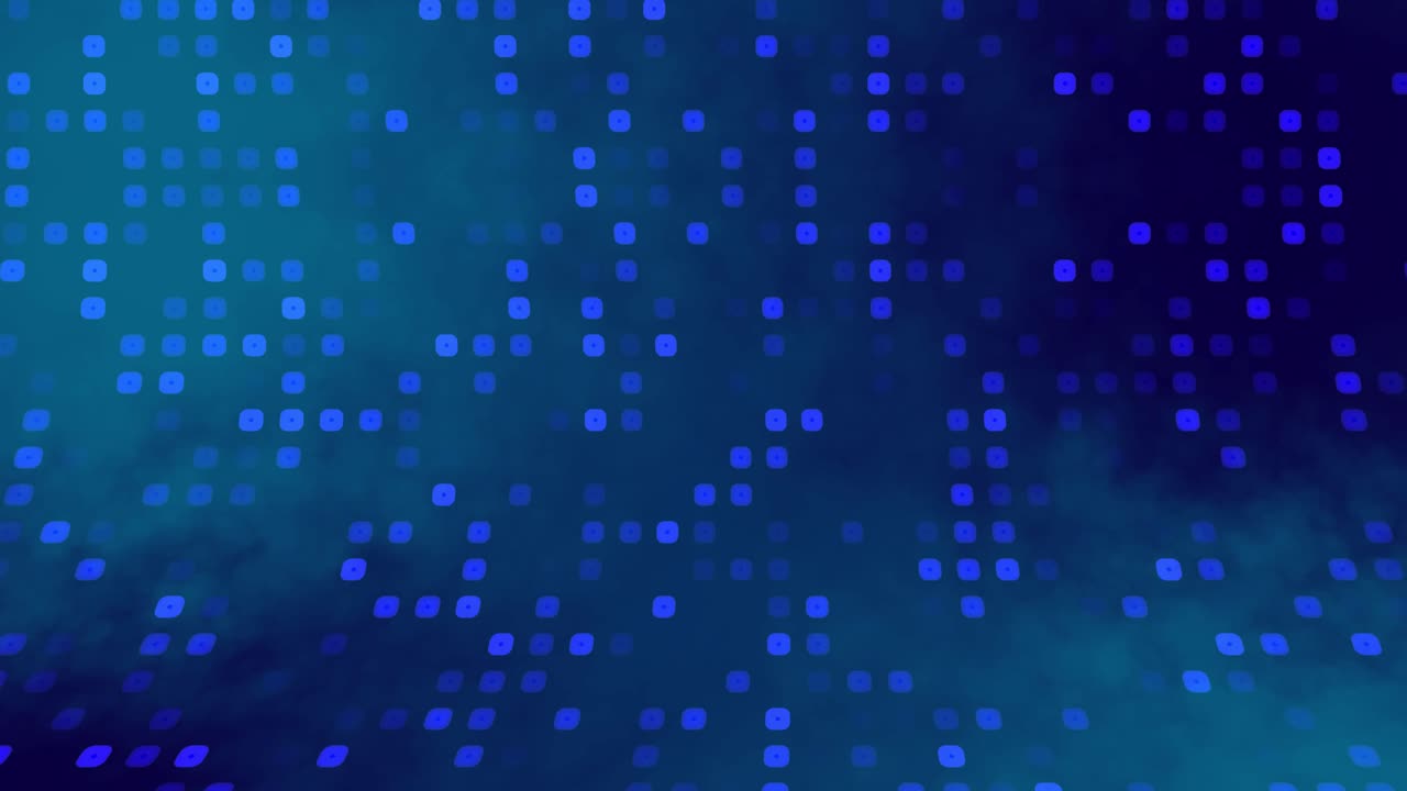 Animated blue Digital Square looped technology Background appears and disappears, looped