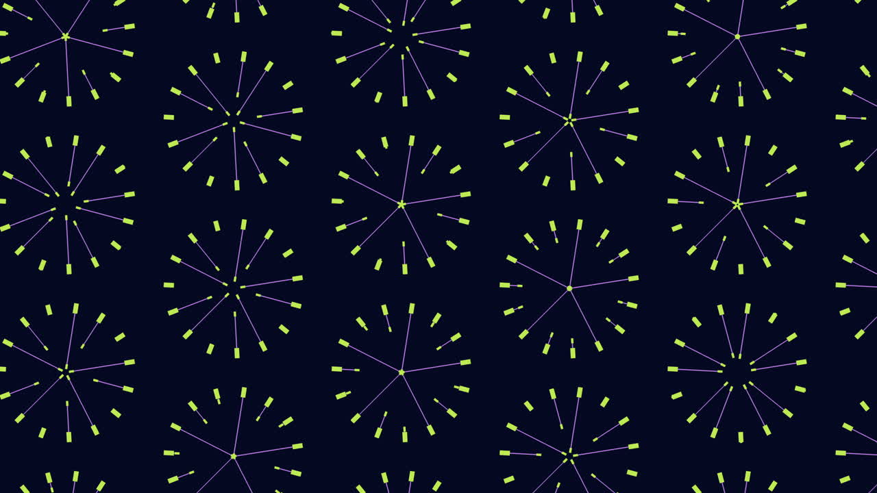 Mesmerizing Fireworks And Arrows On A Blue Canvas