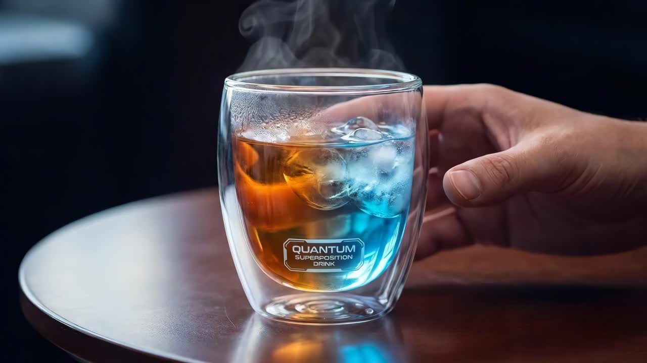 Cocktail Quantum Superposition Drink