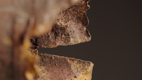 close-up of rusted metal