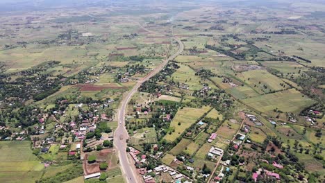 city scape-rural africa-village of kenya