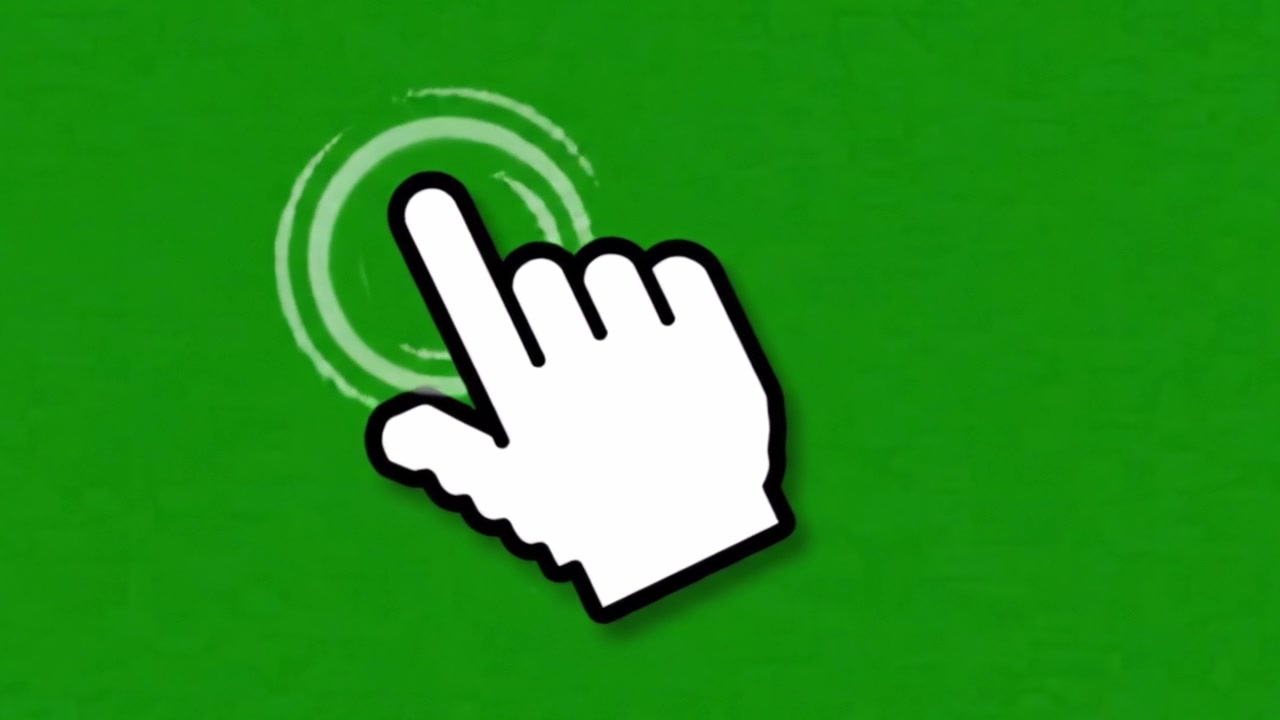 A Transition from a Solid Green Background to an Interactive Gesture Icon – Illustrating the Evolution of Digital Engagement and User Interaction