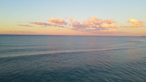 Ocean-Waves-At-The-Turquoise-Blue-Waterscape-Of-Palm-Beach-In-South-Gold-Coast-In-Australia