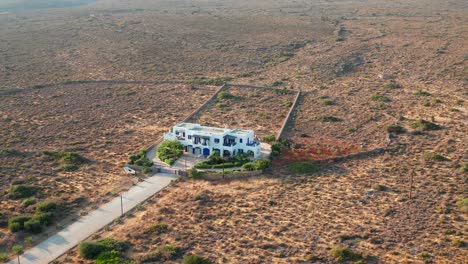 isolated greek mansion in the middle of avlemonas, greece